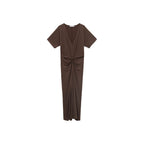 Robe Col V Froncé
