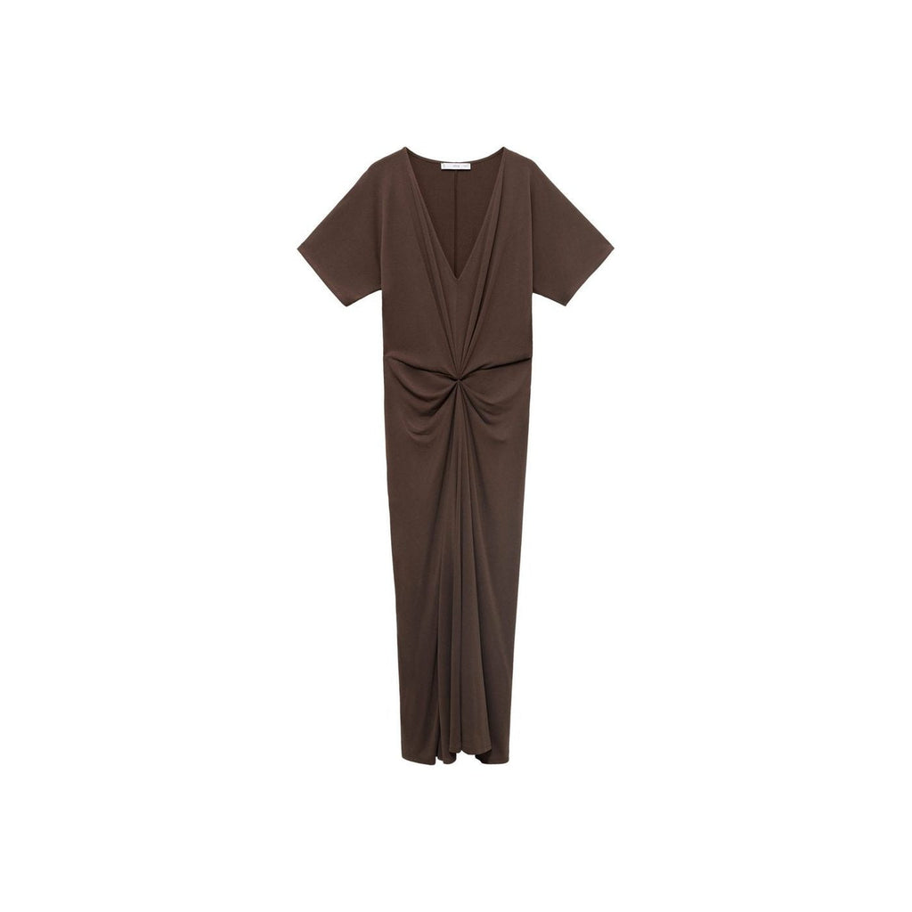 Robe Col V Froncé