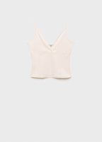 Top Coton Décolleté En V