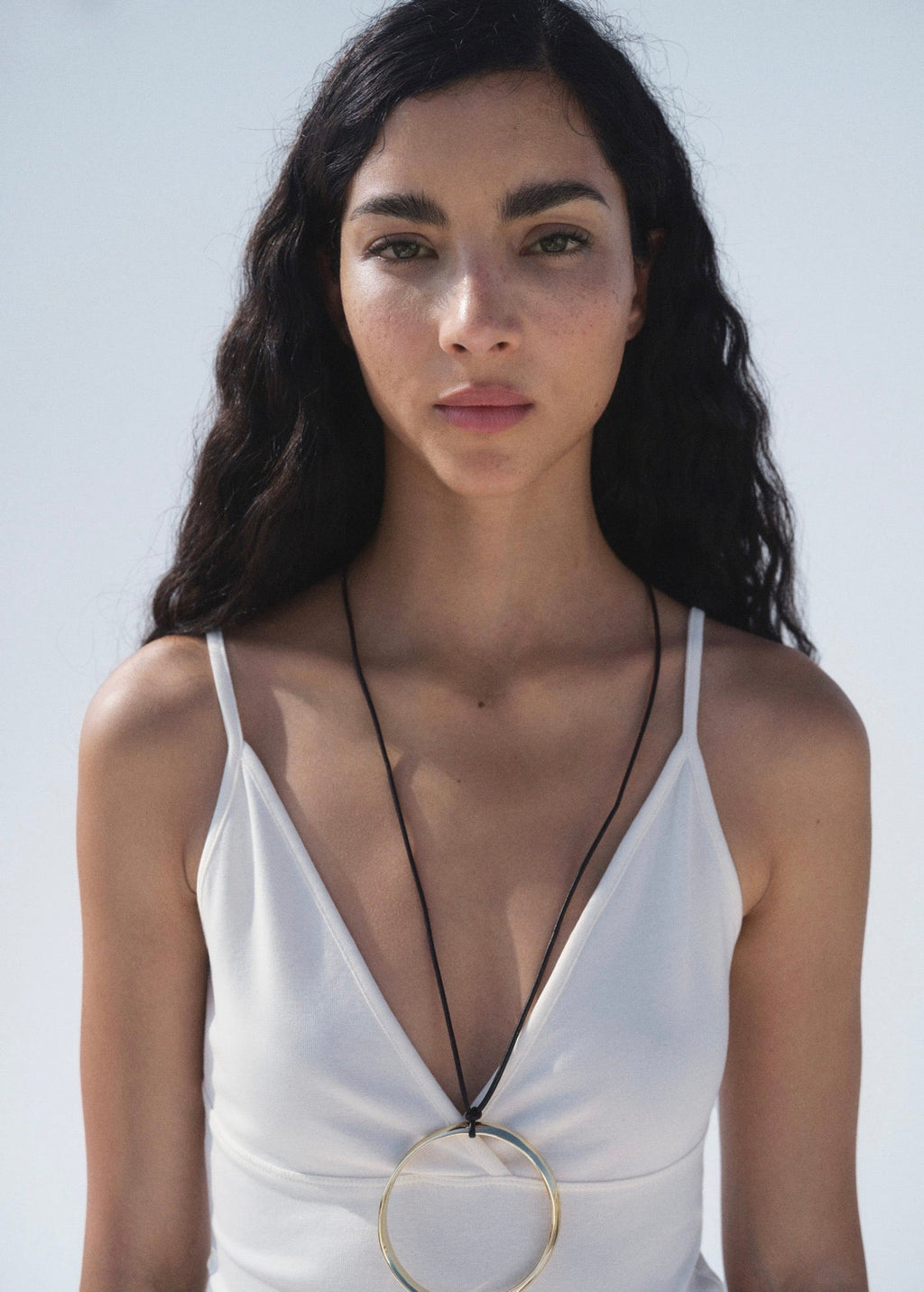Top Coton Décolleté En V
