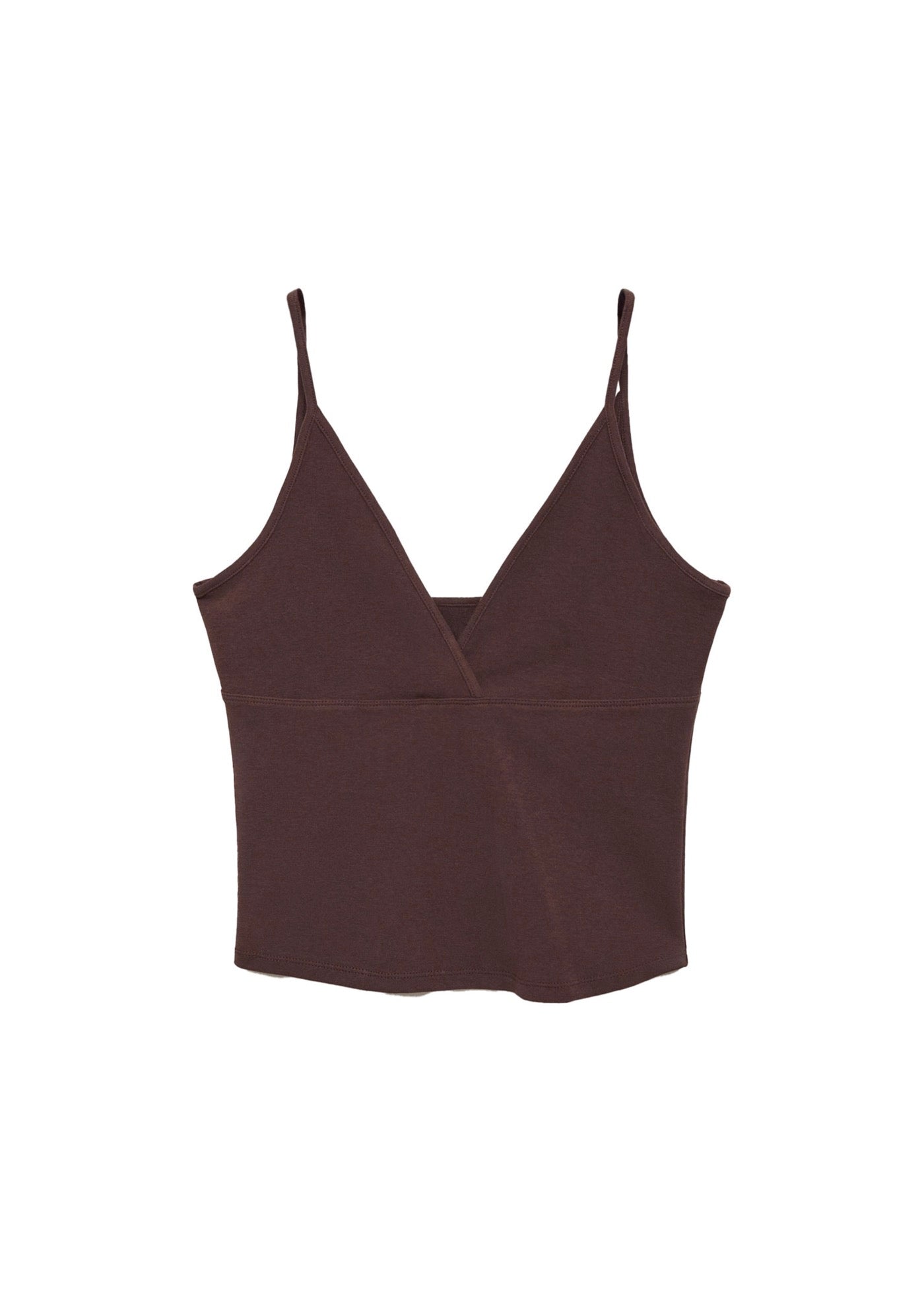 Top Coton Décolleté En V