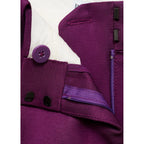 Pantalon De Costume Droit Lin Mélangé