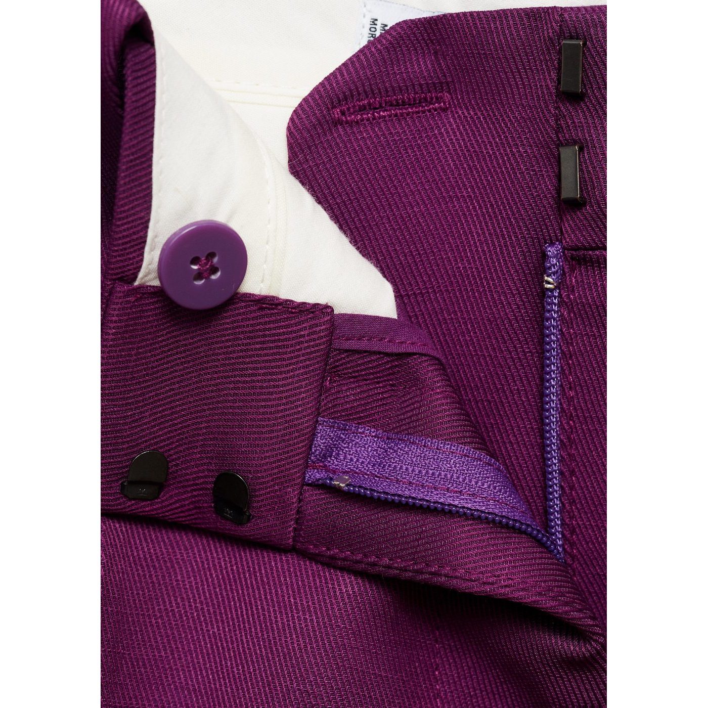 Pantalon De Costume Droit Lin Mélangé