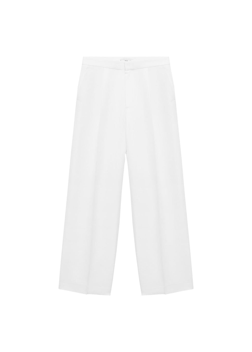 Pantalon Mélange De Lin Pinces