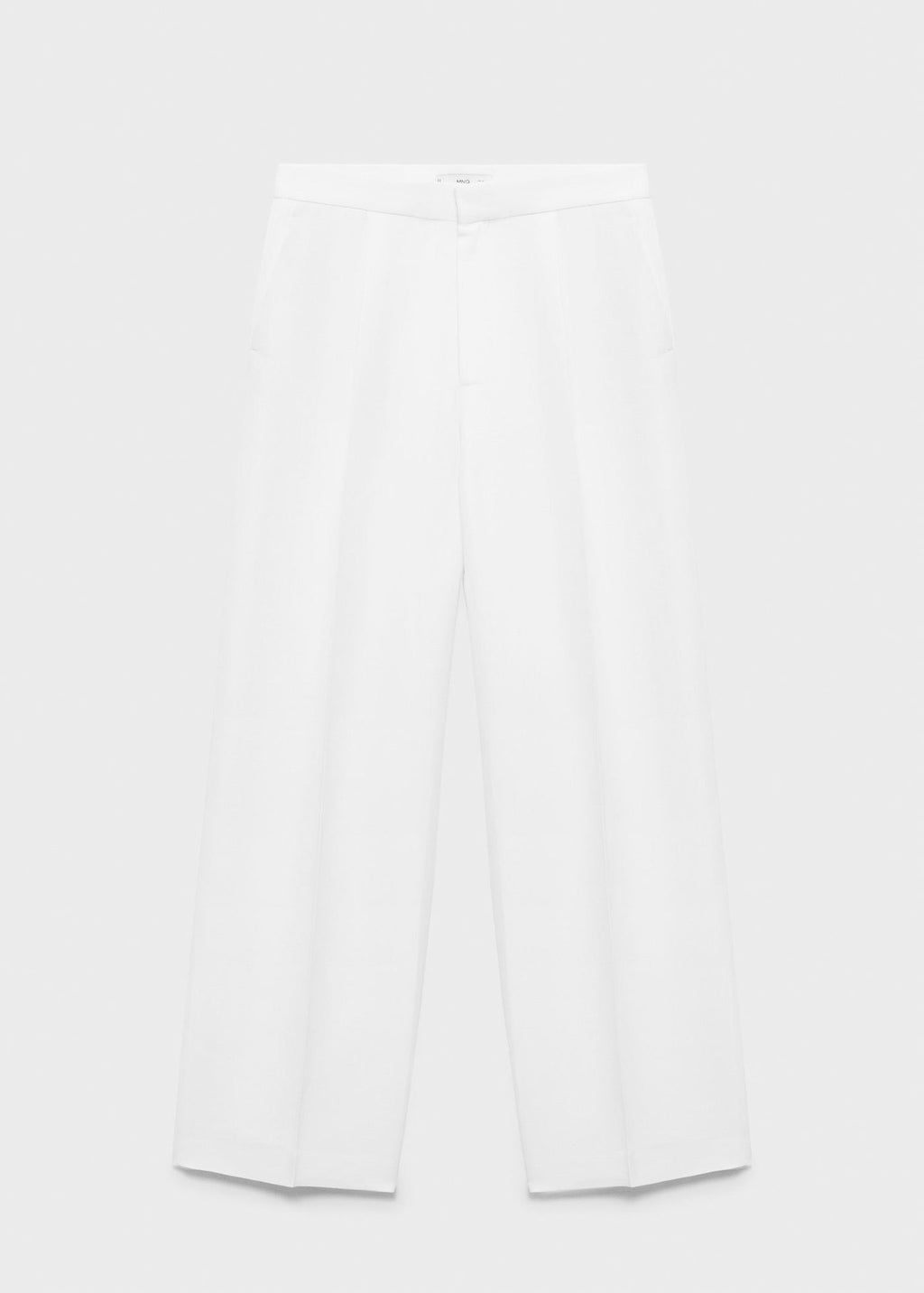 Pantalon Mélange De Lin Pinces