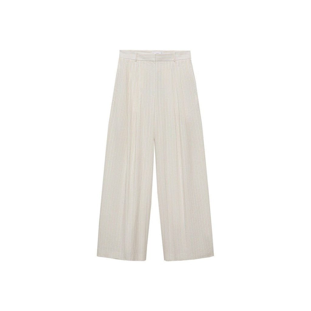 Pantalon Large À Rayures