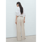 Pantalon Large À Rayures