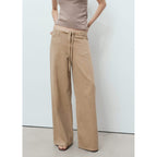 Pantalón Denim Wide Leg Cinturón