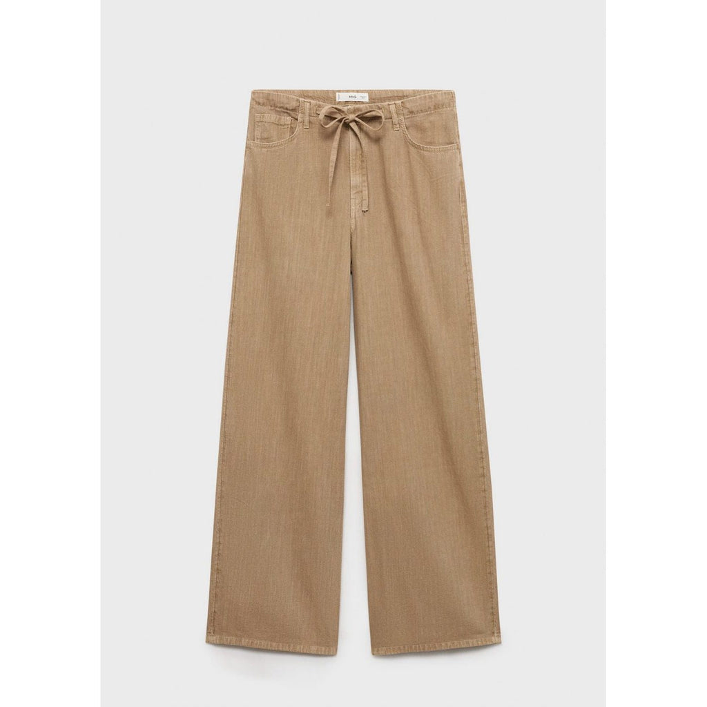 Pantalón Denim Wide Leg Cinturón