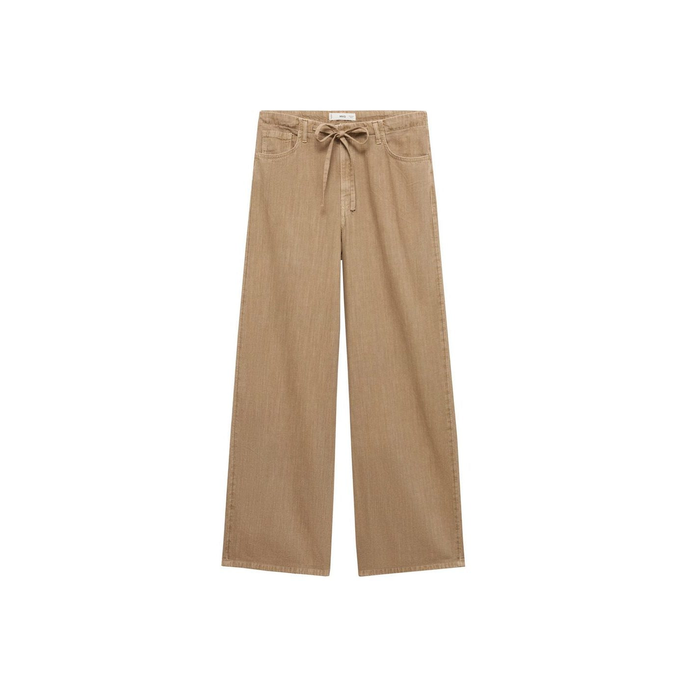 Pantalón Denim Wide Leg Cinturón