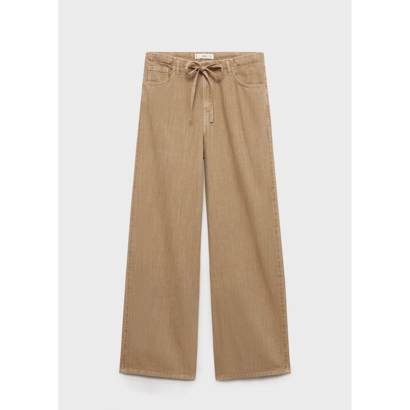 Pantalón Denim Wide Leg Cinturón