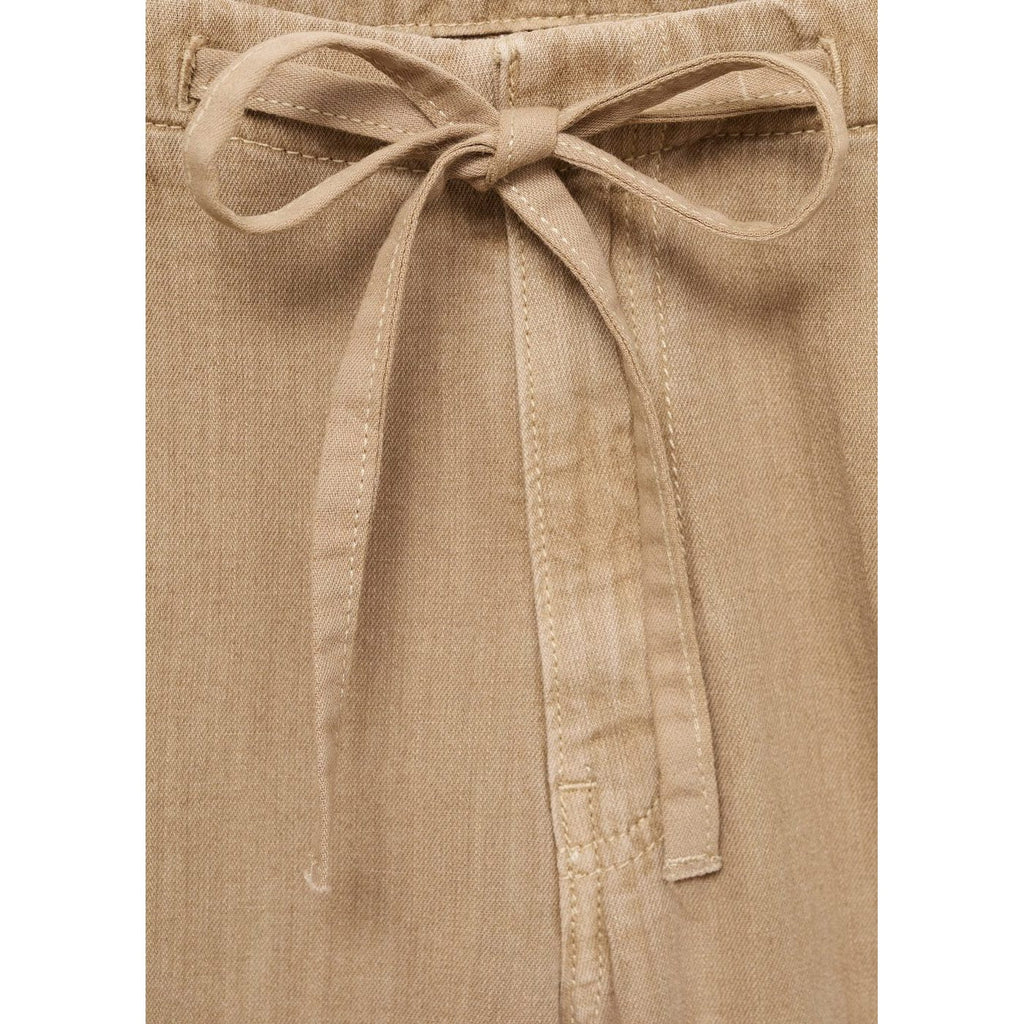 Pantalón Denim Wide Leg Cinturón