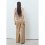 Pantalón Denim Wide Leg Cinturón