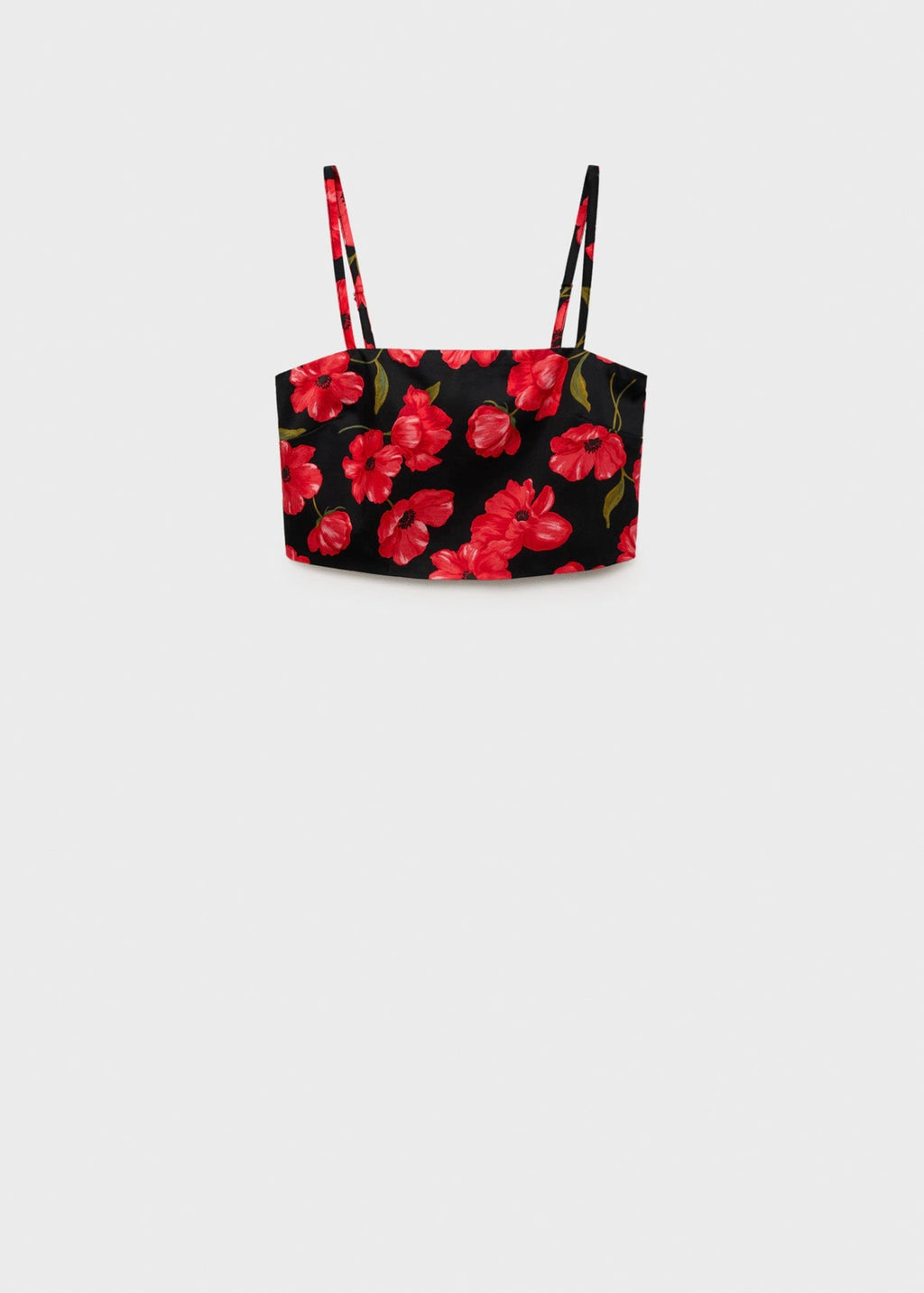Crop Top À Fleurs
