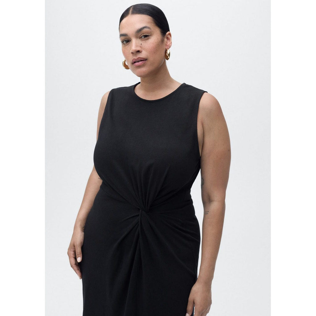 Robe Midi En Coton Froncé