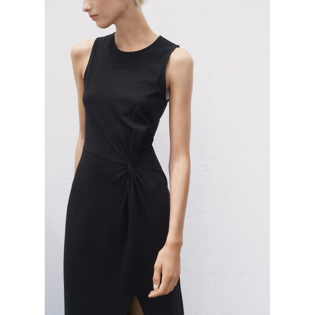 Robe Midi En Coton Froncé