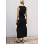 Robe Midi En Coton Froncé