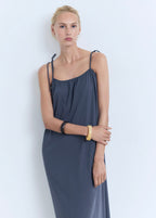 Robe Mili En Coton - Gris