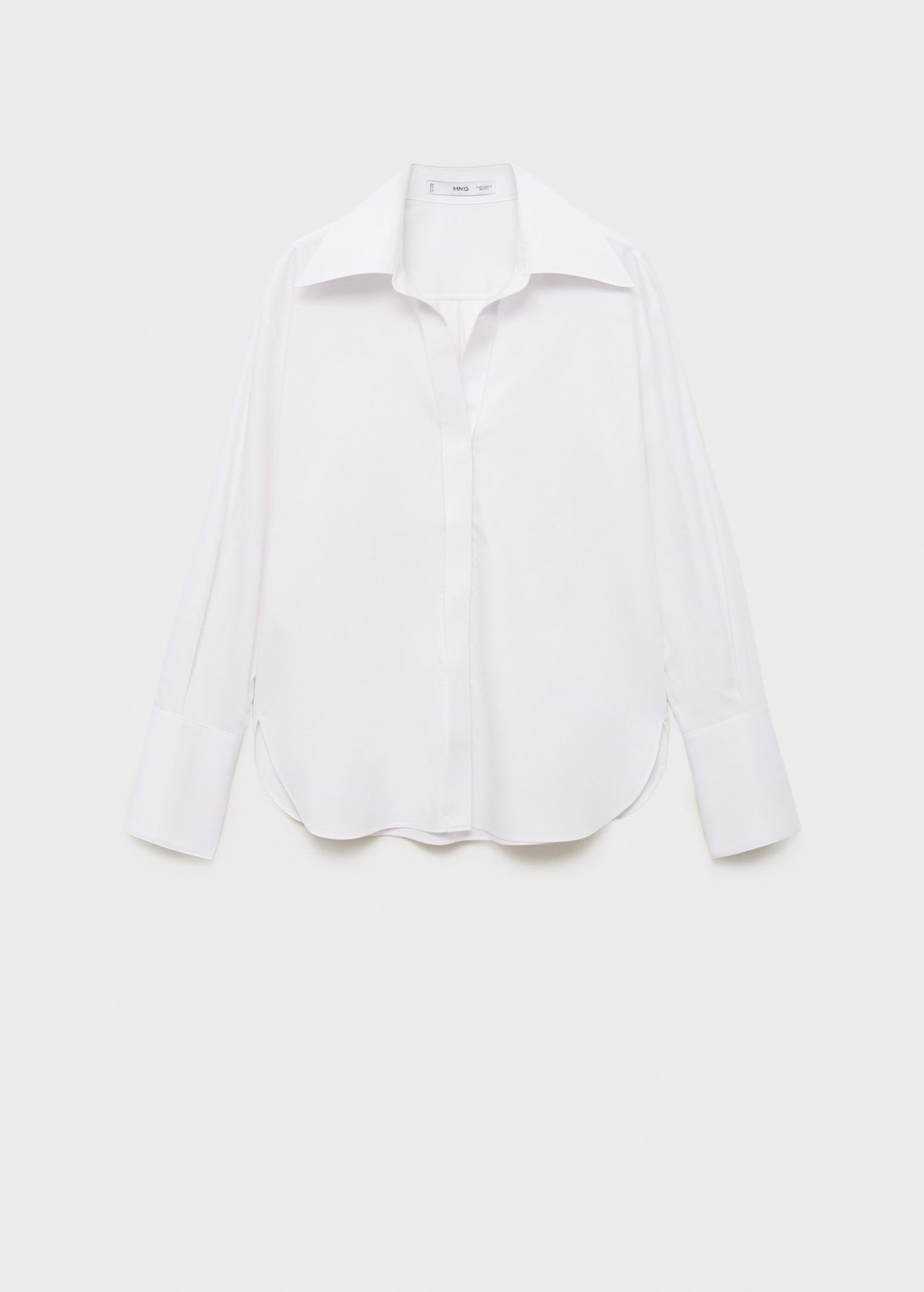 Chemise À Revers Et Fermeture Dissimulée