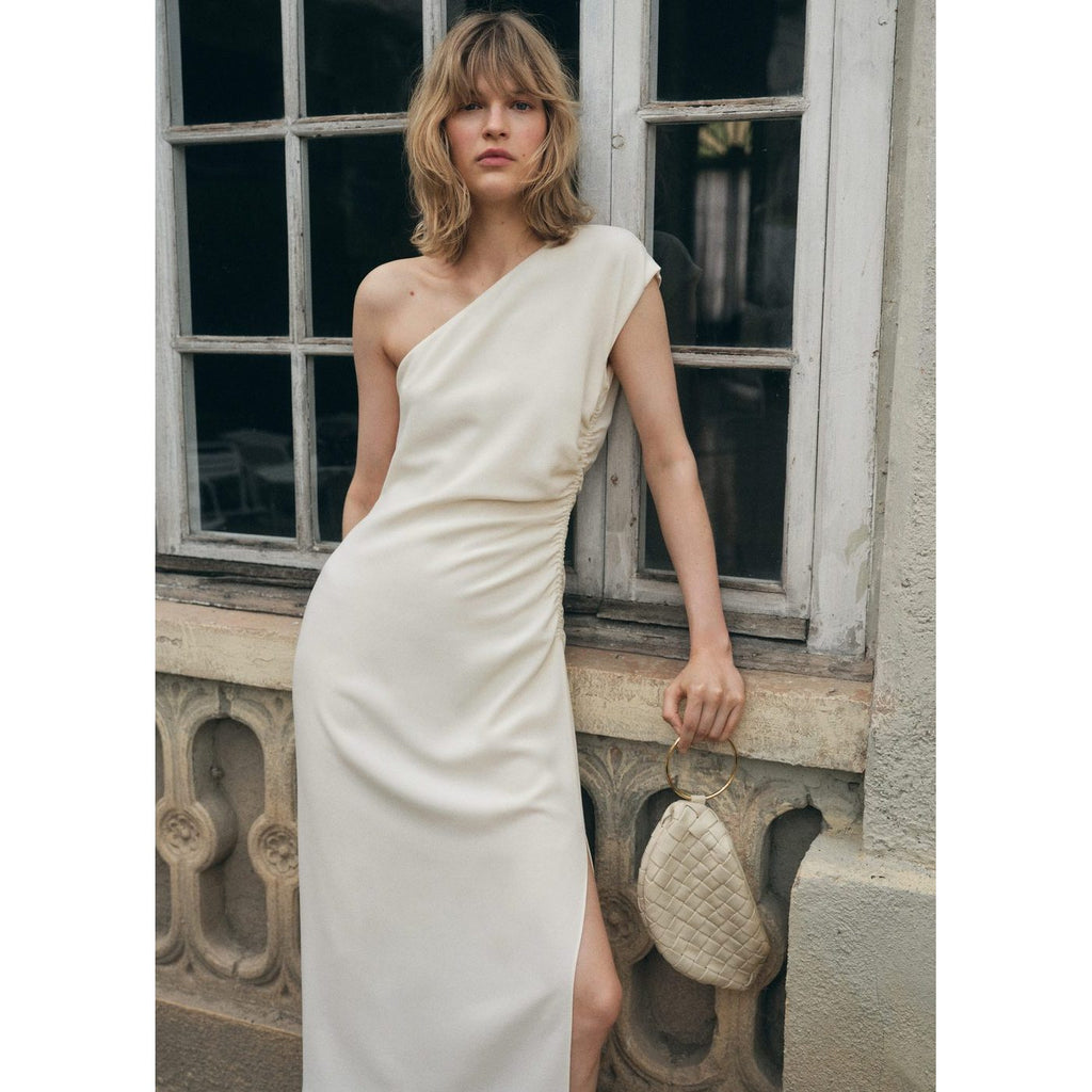 Robe Asymétrique Froncée