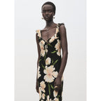 Robe À Fleurs Détail Volants