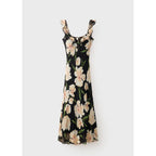Robe À Fleurs Détail Volants