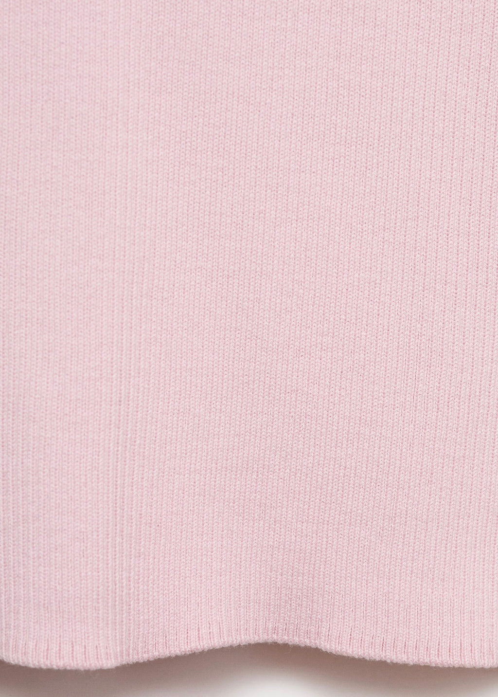 Pull-Over Maille Côtelée Manches Courtes