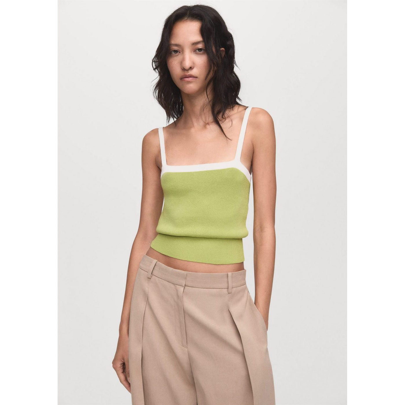 Top Maille Dos Croisé