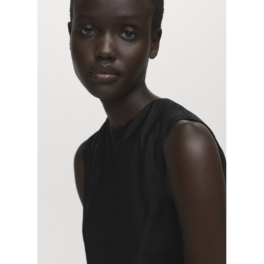 Top Satiné Asymétrique