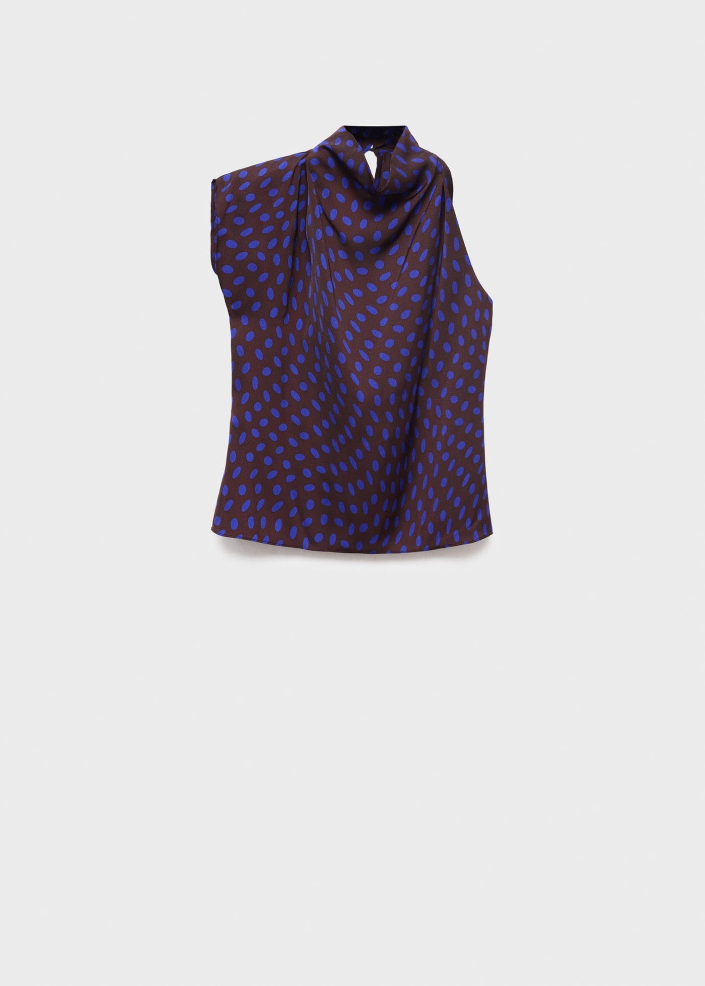 Blouse À Pois Col Bénitier