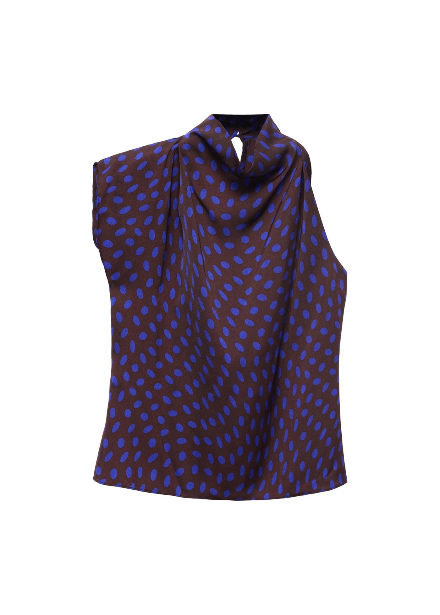 Blouse À Pois Col Bénitier