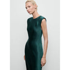 Robe Satinée Ajustée