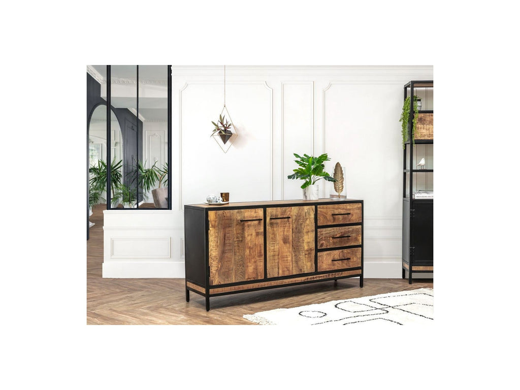 Beaubourg - Buffet 2 Portes - Bois Massif De Manguier