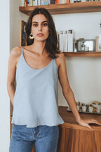 Débardeur Romy Bleu Coton