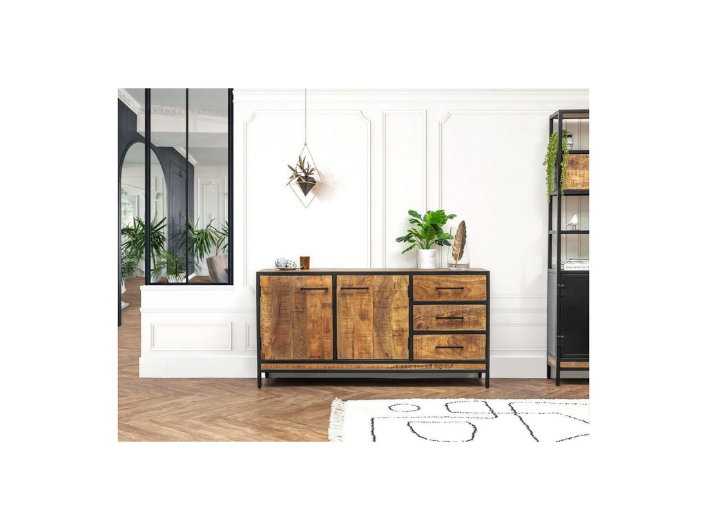 Beaubourg - Buffet 2 Portes - Bois Massif De Manguier
