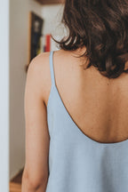 Débardeur Romy Bleu Coton