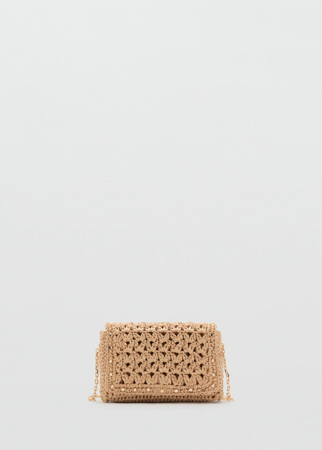 Mini Sac Bandoulière En Fibre Naturelle