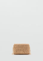 Mini Sac Bandoulière En Fibre Naturelle