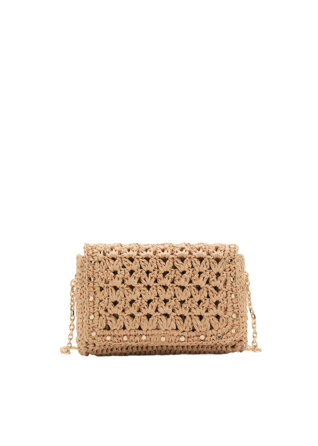 Mini Sac Bandoulière En Fibre Naturelle