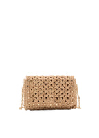 Mini Sac Bandoulière En Fibre Naturelle