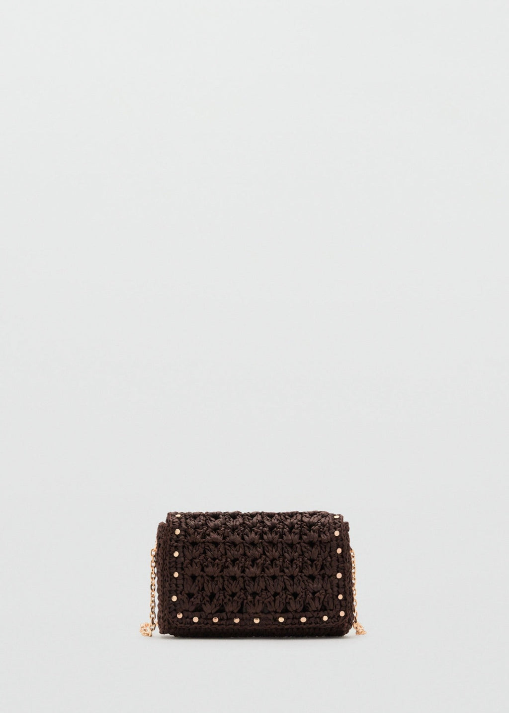 Mini Sac Bandoulière En Fibre Naturelle