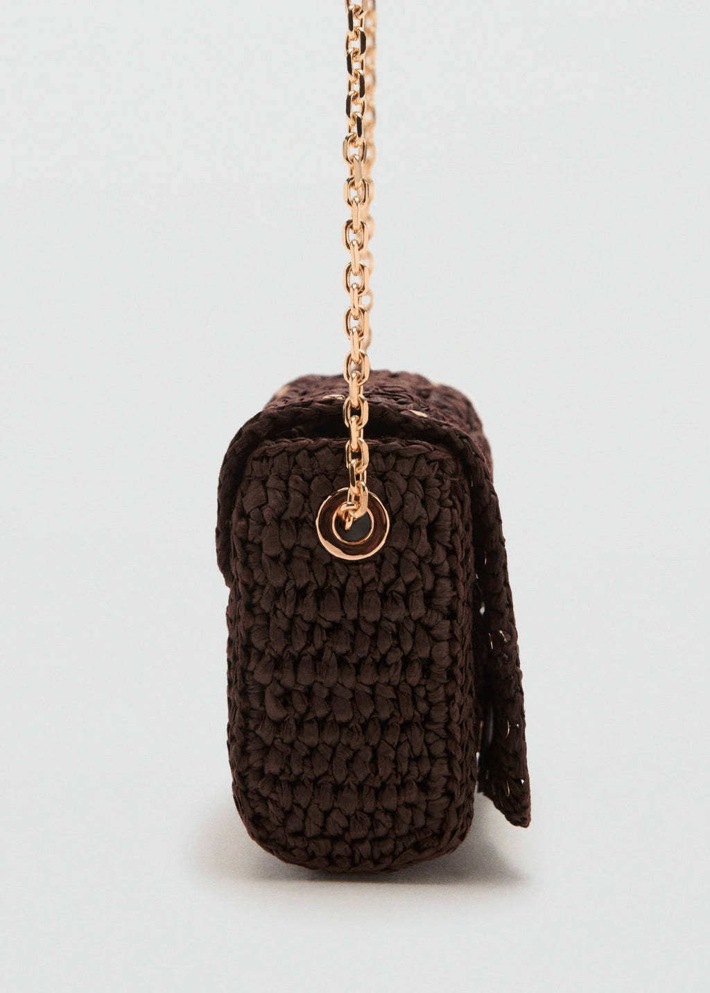 Mini Sac Bandoulière En Fibre Naturelle