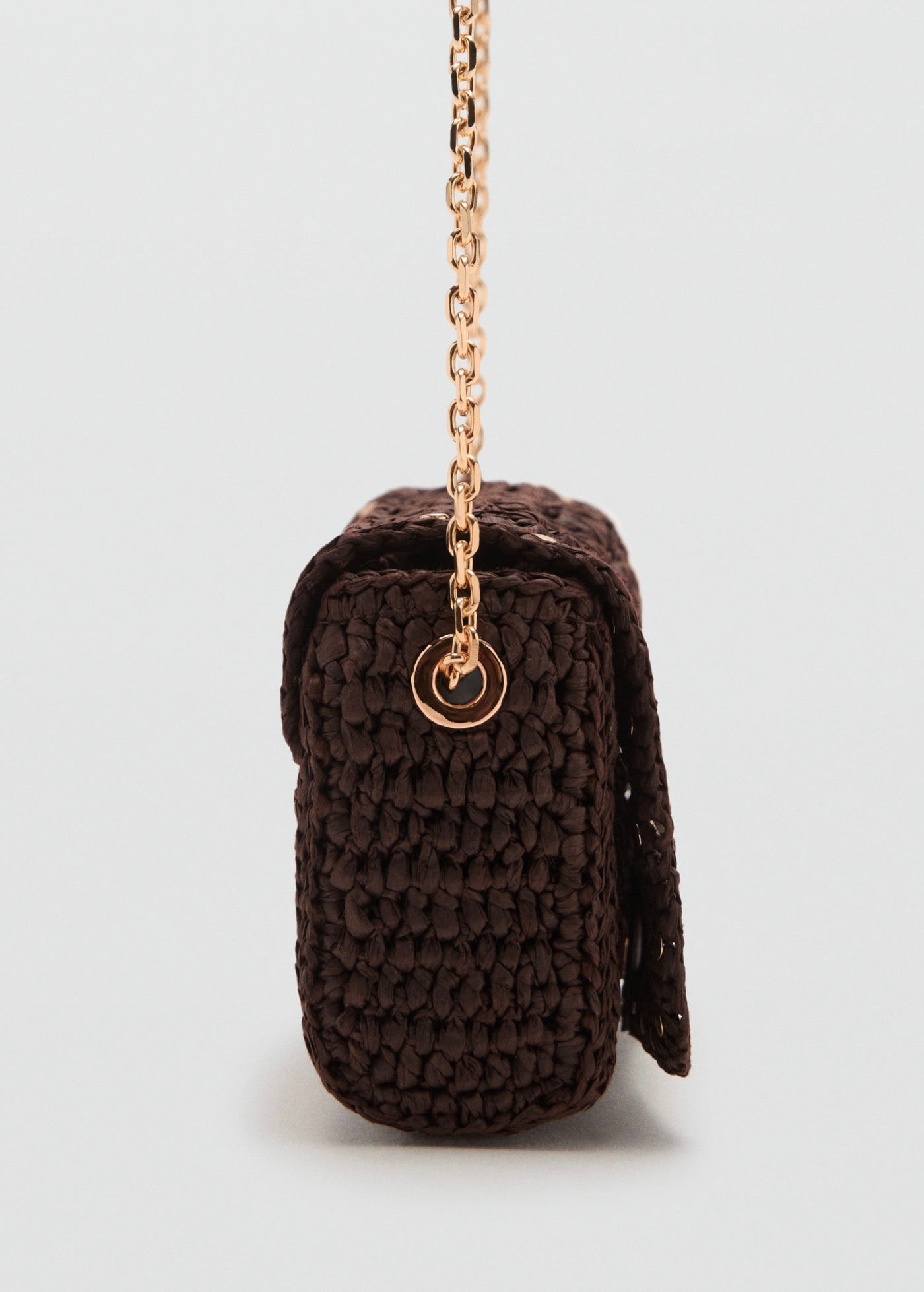 Mini Sac Bandoulière En Fibre Naturelle