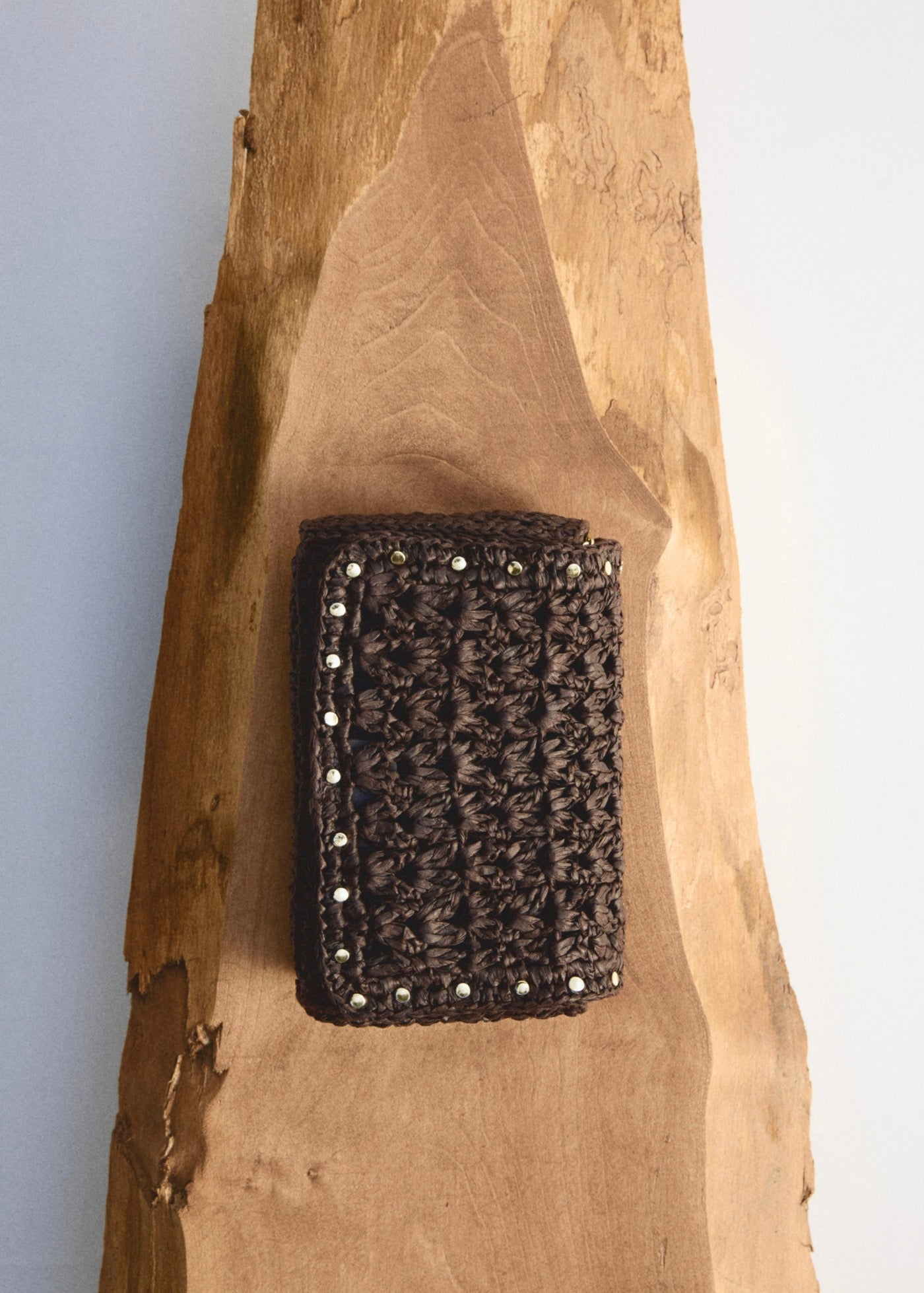 Mini Sac Bandoulière En Fibre Naturelle