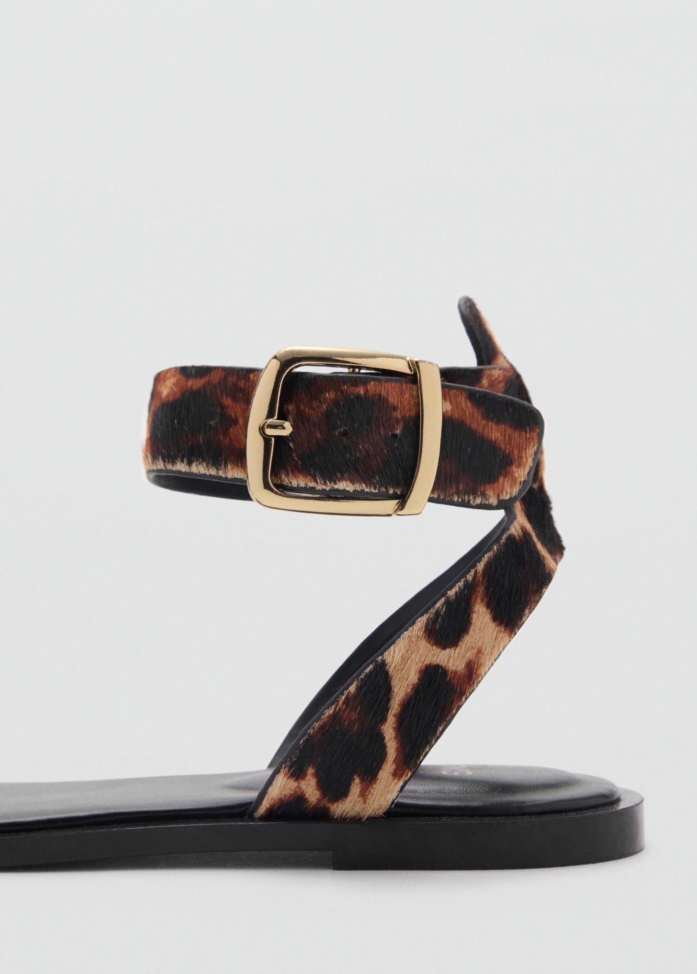 Sandale Cuir Imprimé Animal