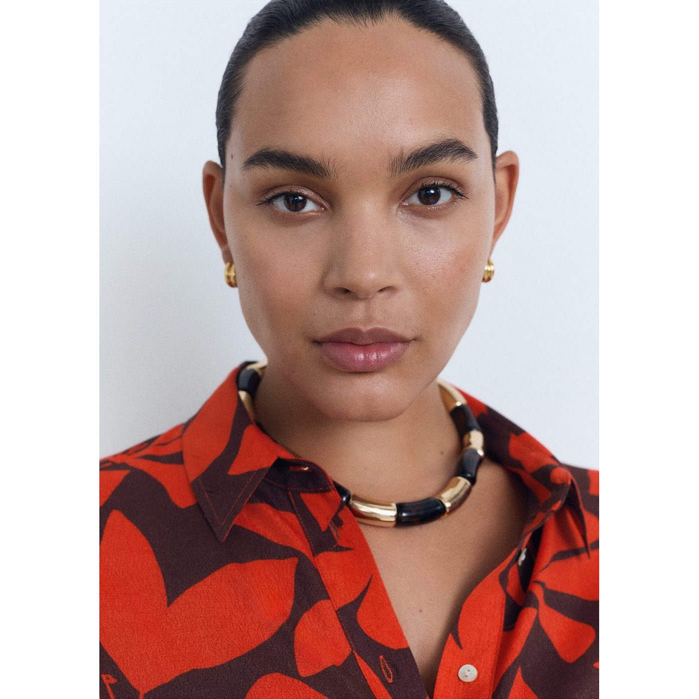 Chemise Imprimée Manches Courtes