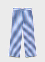 Pantalon Droit Imprimé Rayures