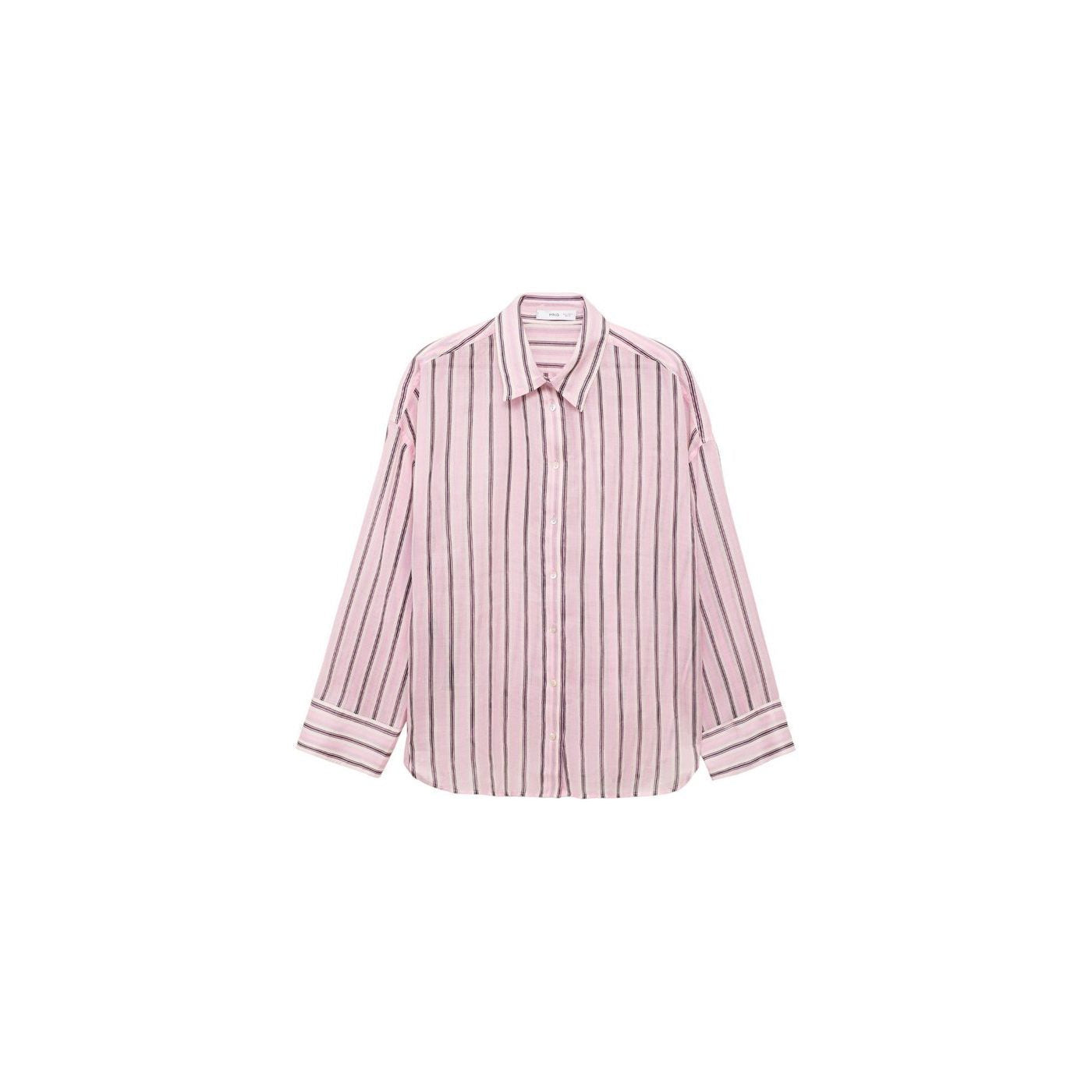 Chemise En Ramie À Rayures