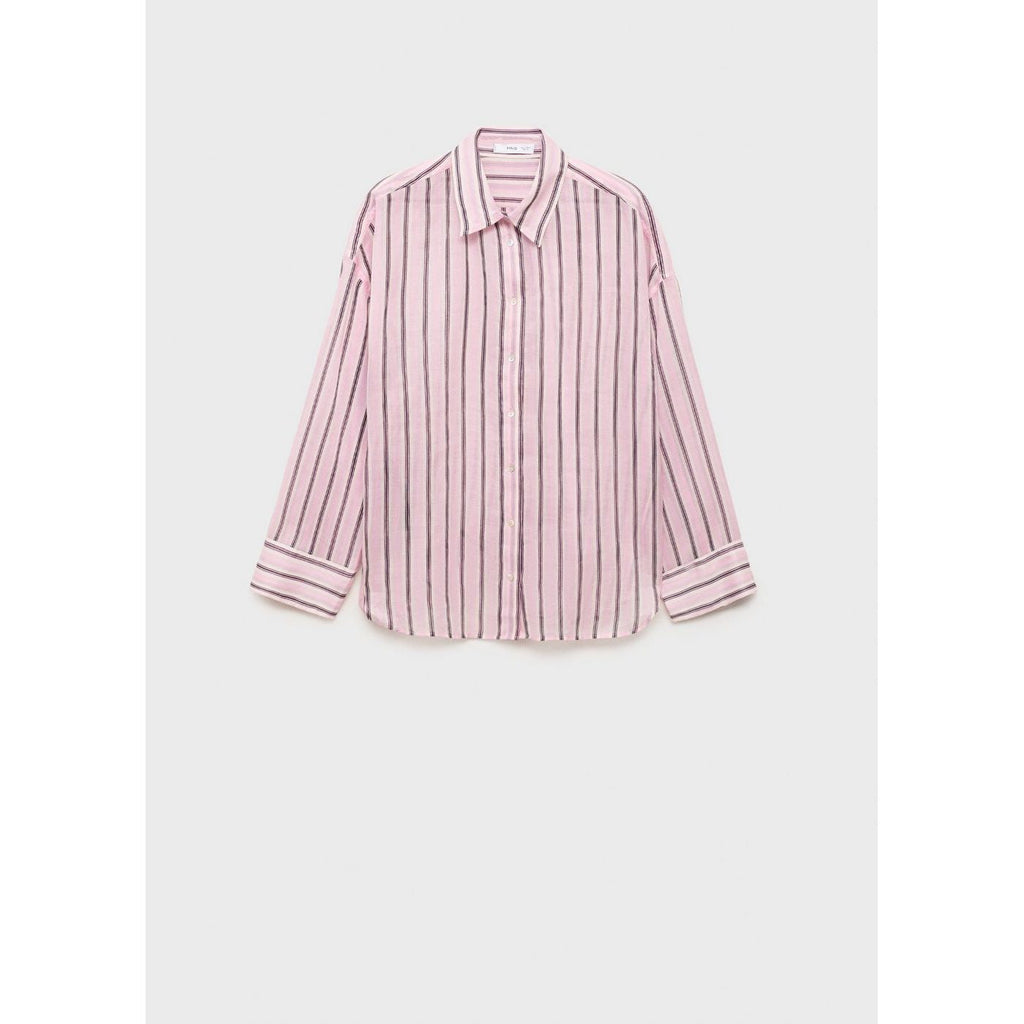 Chemise En Ramie À Rayures