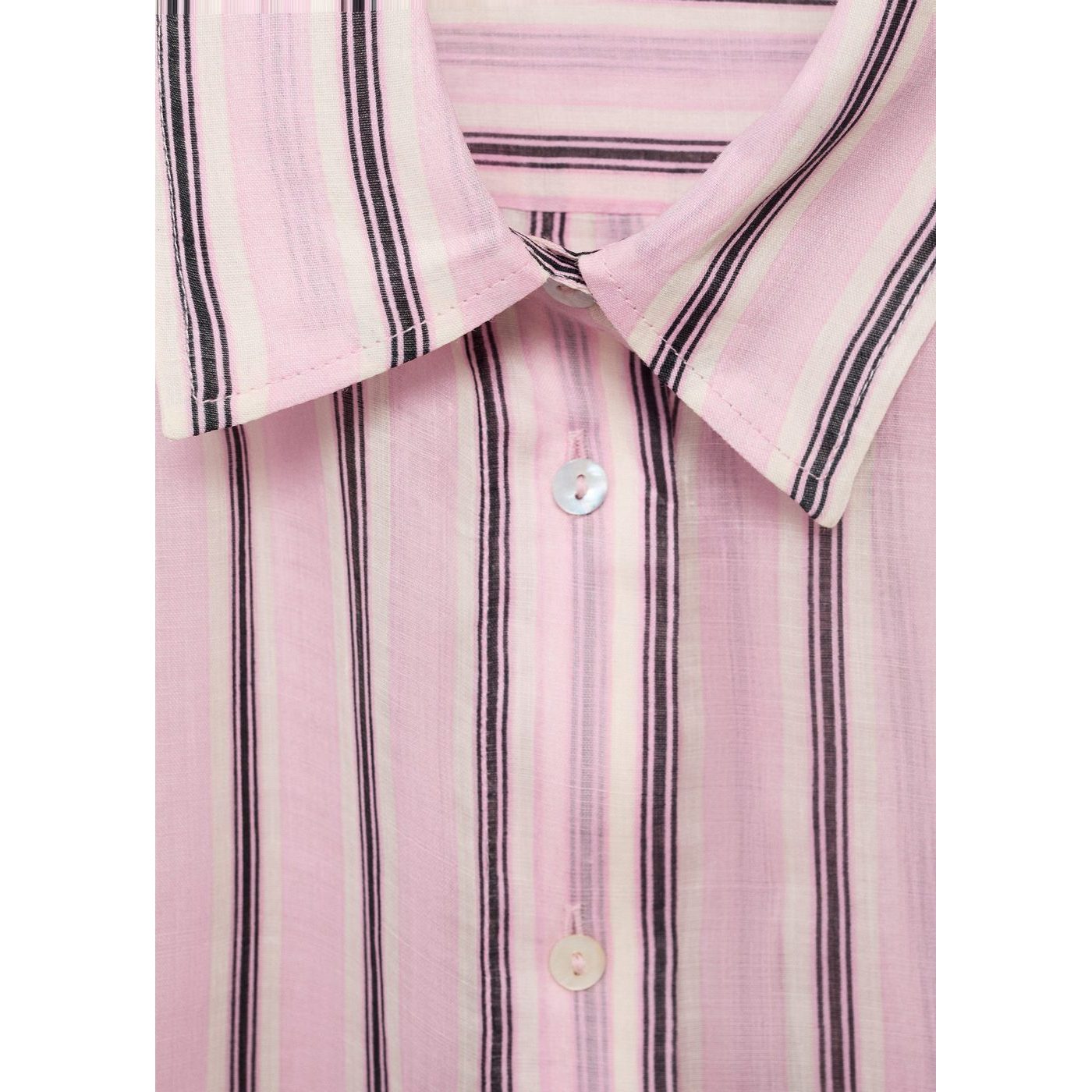 Chemise En Ramie À Rayures